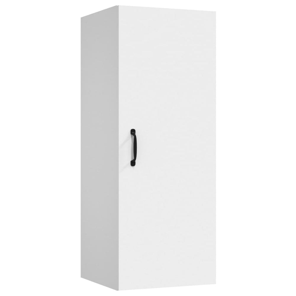 Wandkast 34,5x34x90 cm bewerkt hout wit MeubelReus