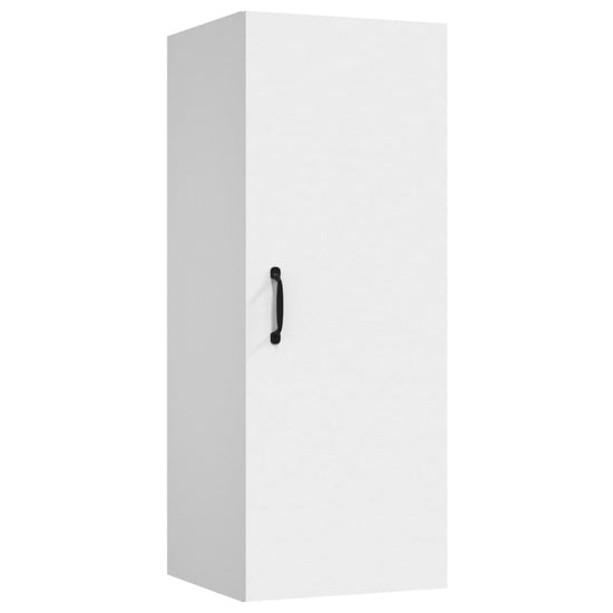 Wandkast 34,5x34x90 cm bewerkt hout wit MeubelReus