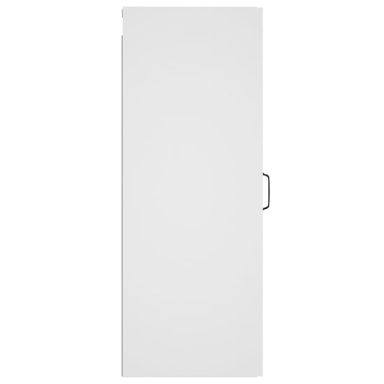 Wandkast 34,5x34x90 cm bewerkt hout wit MeubelReus