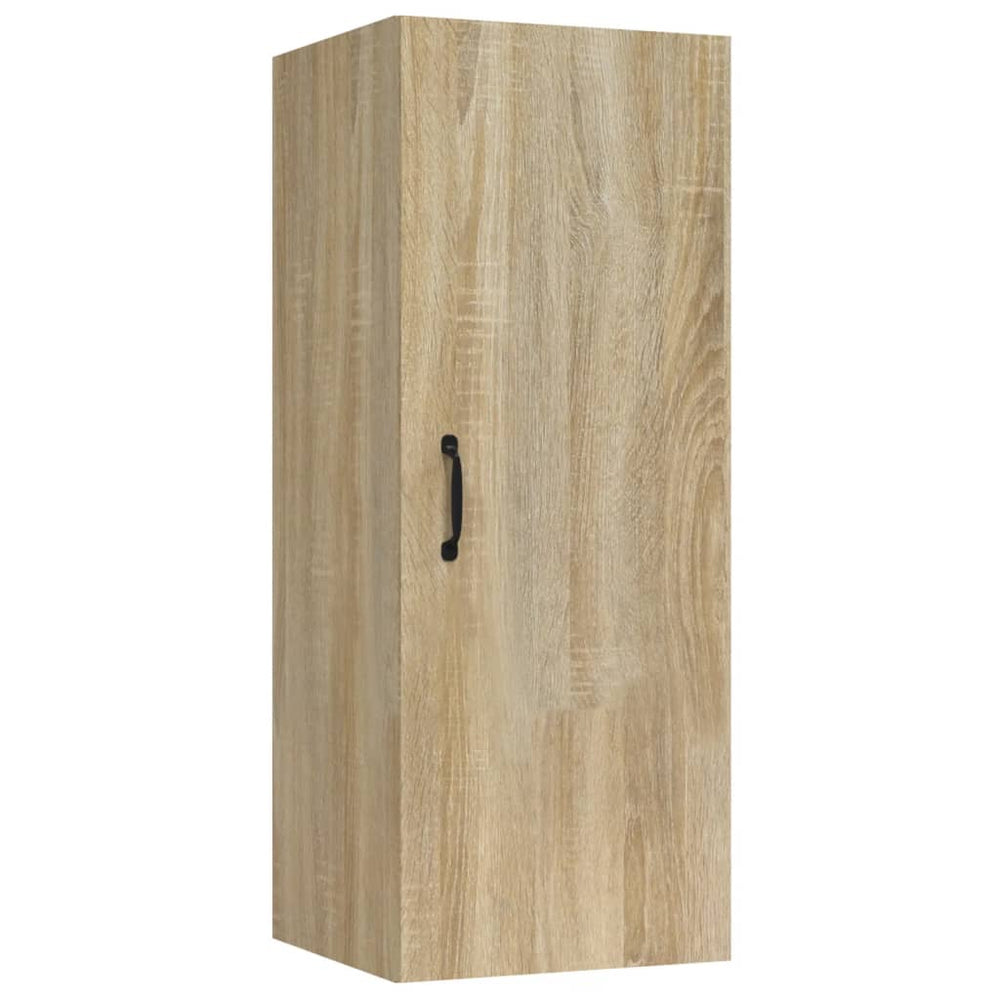 Wandkast 34,5x34x90 cm bewerkt hout sonoma eikenkleurig MeubelReus