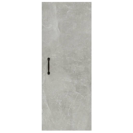 Wandkast 34,5x34x90 cm bewerkt hout betongrijs MeubelReus