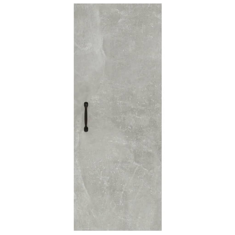 Wandkast 34,5x34x90 cm bewerkt hout betongrijs MeubelReus