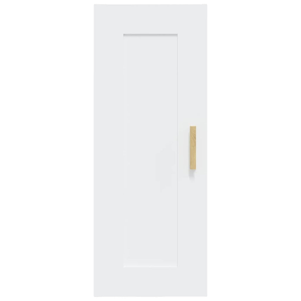 Wandkast 35x34x90 cm bewerkt hout wit MeubelReus