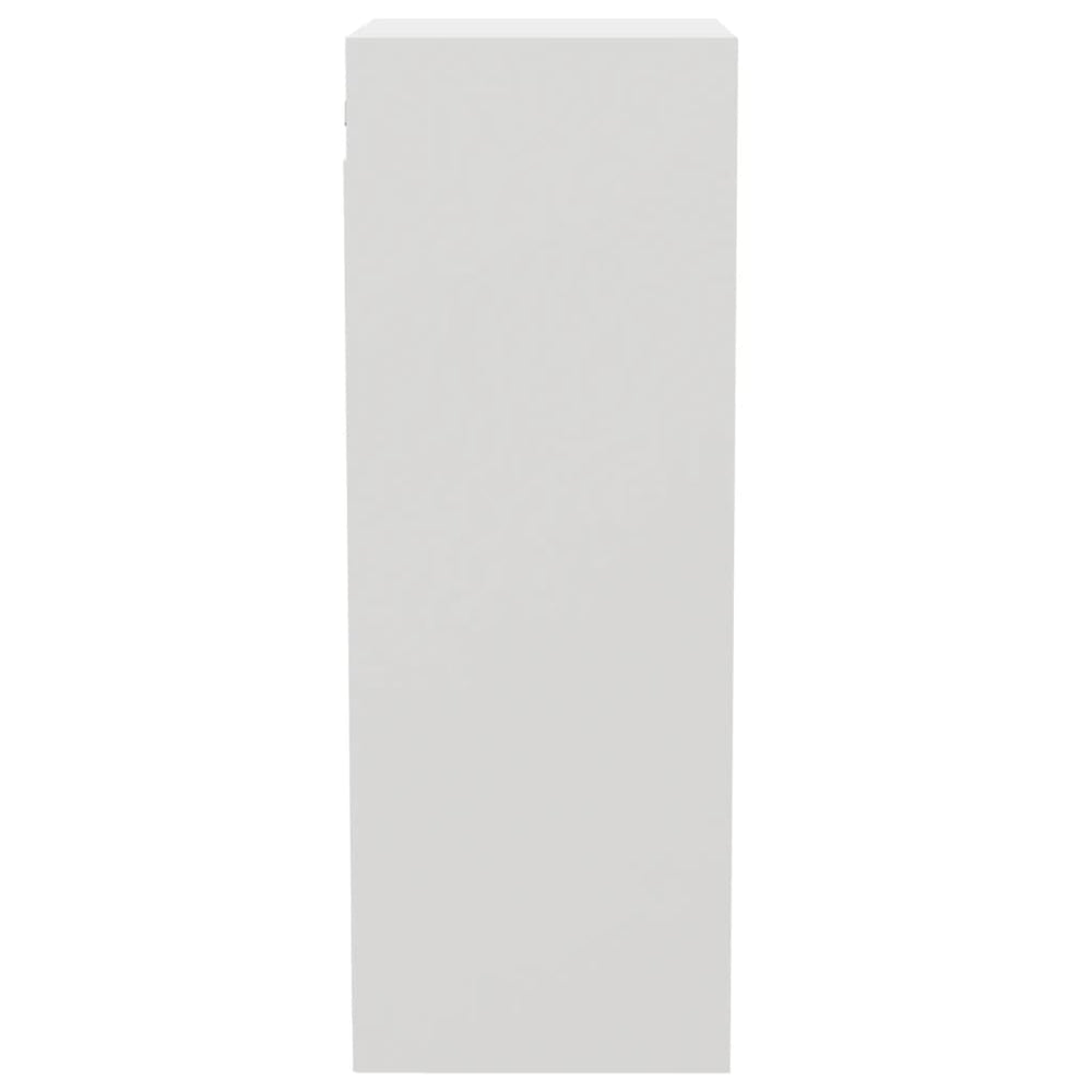 Wandkast 34,5x32,5x90 cm bewerkt hout hoogglans wit MeubelReus