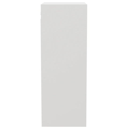 Wandkast 34,5x32,5x90 cm bewerkt hout hoogglans wit MeubelReus