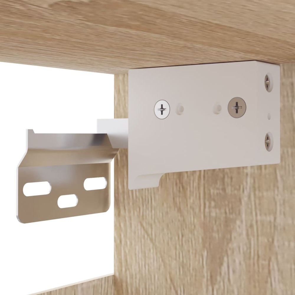 Wandkast 34,5x32,5x90 cm bewerkt hout sonoma eikenkleurig MeubelReus