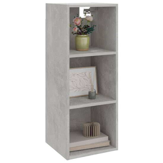 Wandkast 34,5x32,5x90 cm bewerkt hout betongrijs MeubelReus