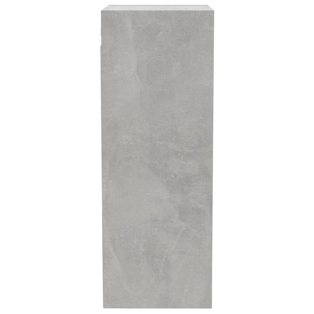 Wandkast 34,5x32,5x90 cm bewerkt hout betongrijs MeubelReus