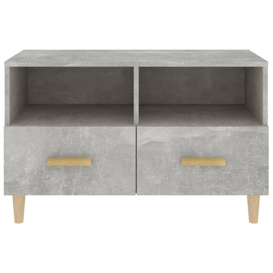 Tv-meubel 80x36x50 cm bewerkt hout betongrijs MeubelReus
