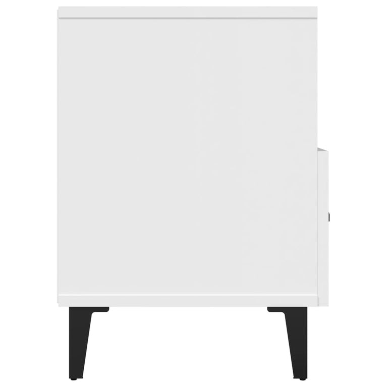 Tv-meubel 80x36x50 cm bewerkt hout wit MeubelReus