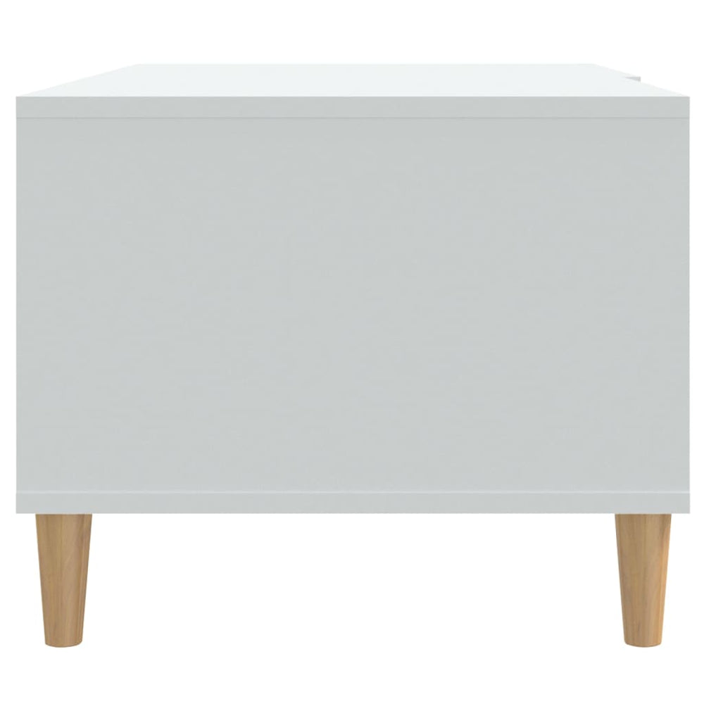 Salontafel 89,5x50x40 cm bewerkt hout wit MeubelReus