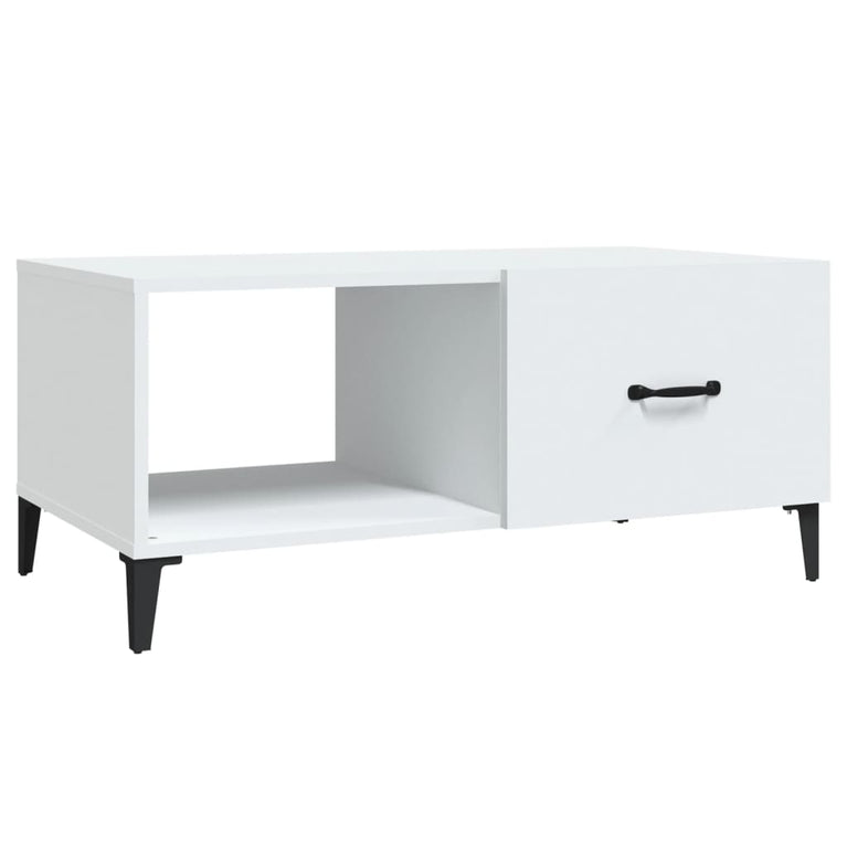 Salontafel 90x50x40 cm bewerkt hout wit MeubelReus
