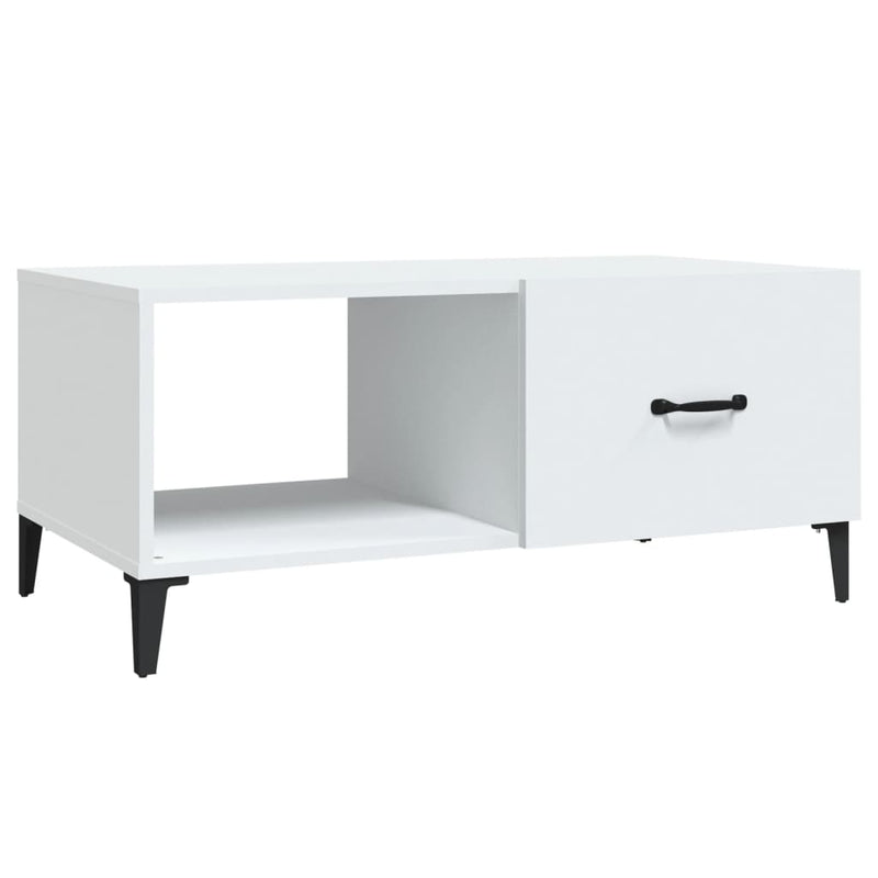 Salontafel 90x50x40 cm bewerkt hout wit MeubelReus