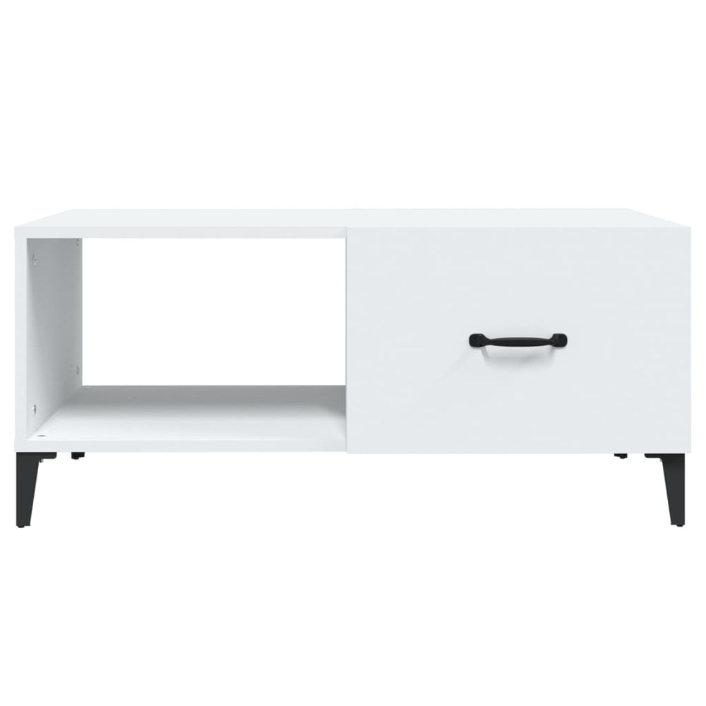 Salontafel 90x50x40 cm bewerkt hout wit MeubelReus