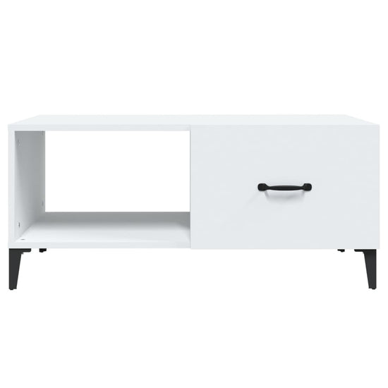 Salontafel 90x50x40 cm bewerkt hout wit MeubelReus