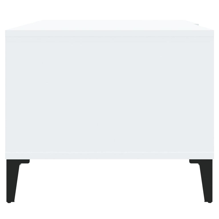 Salontafel 90x50x40 cm bewerkt hout wit MeubelReus