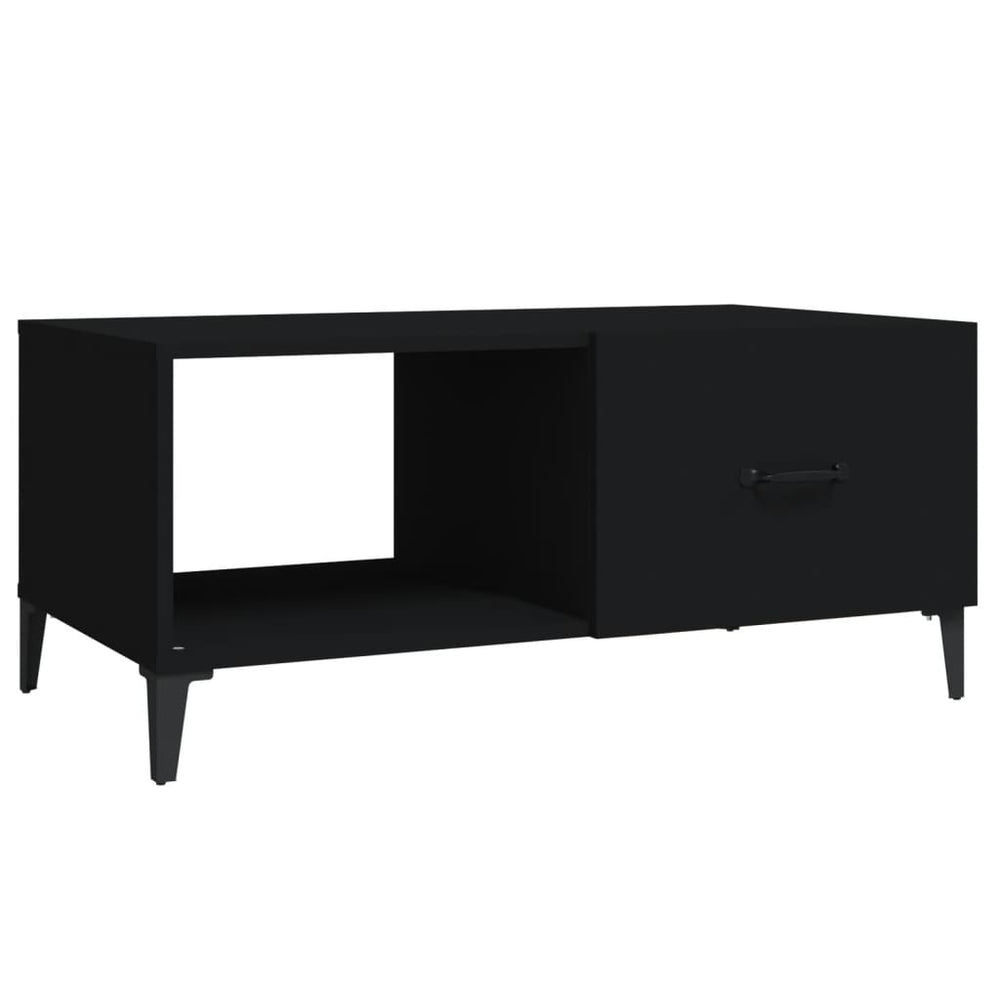 Salontafel 90x50x40 cm bewerkt hout zwart MeubelReus