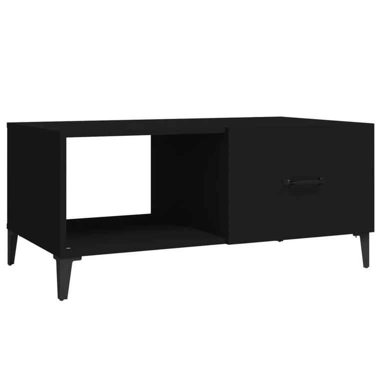 Salontafel 90x50x40 cm bewerkt hout zwart MeubelReus