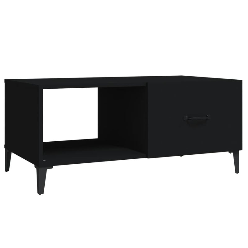 Salontafel 90x50x40 cm bewerkt hout zwart MeubelReus