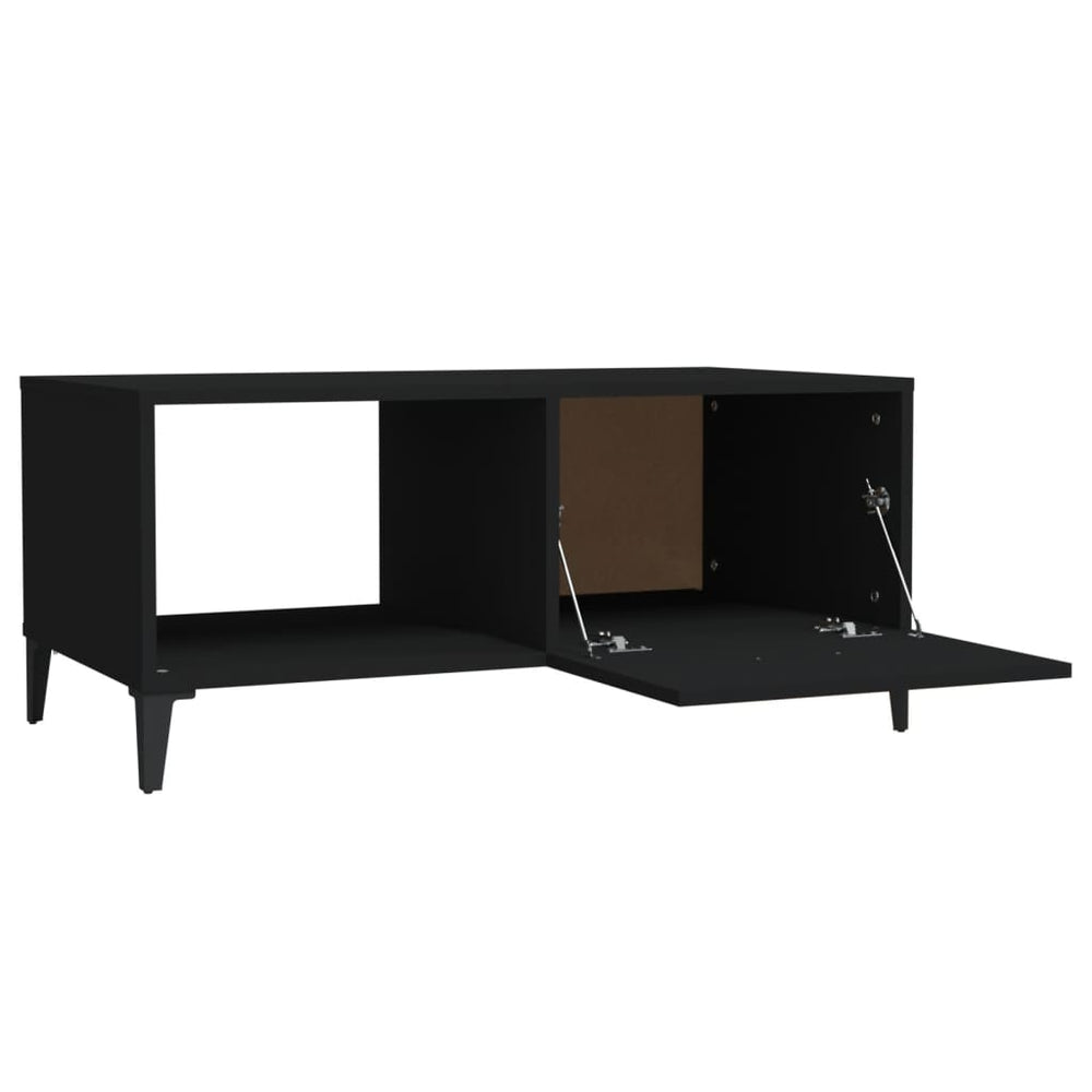 Salontafel 90x50x40 cm bewerkt hout zwart MeubelReus