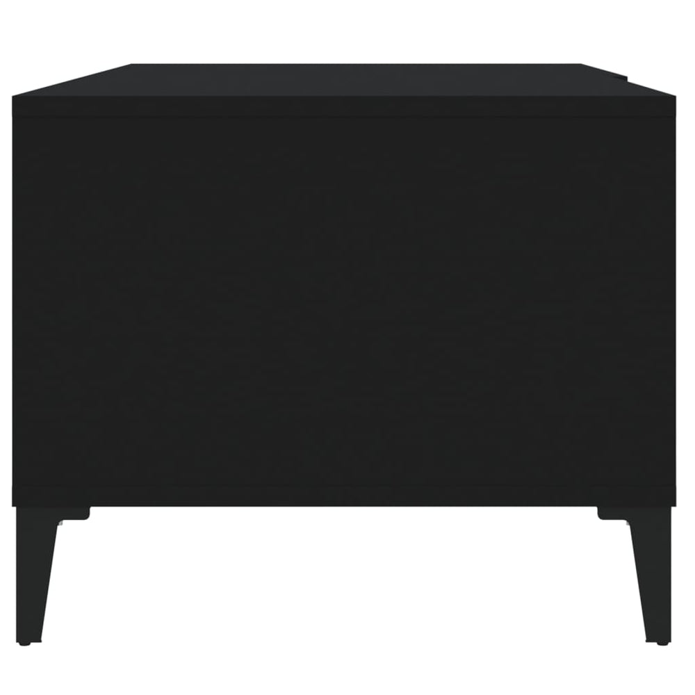 Salontafel 90x50x40 cm bewerkt hout zwart MeubelReus