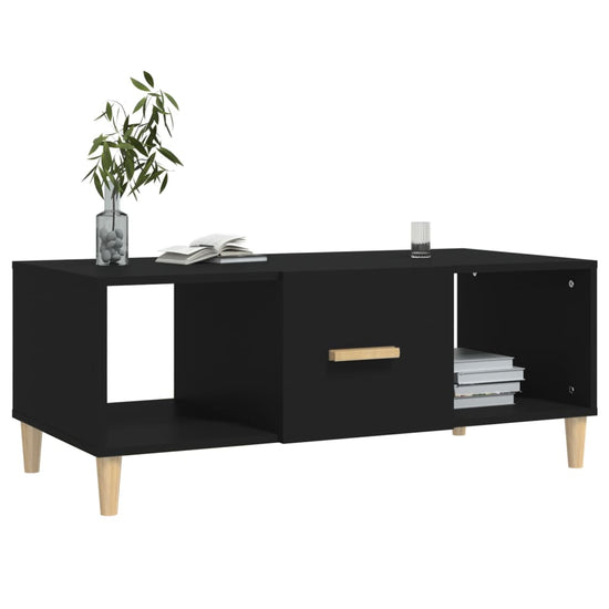 Salontafel 102x50x40 cm bewerkt hout zwart MeubelReus