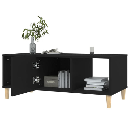 Salontafel 102x50x40 cm bewerkt hout zwart MeubelReus