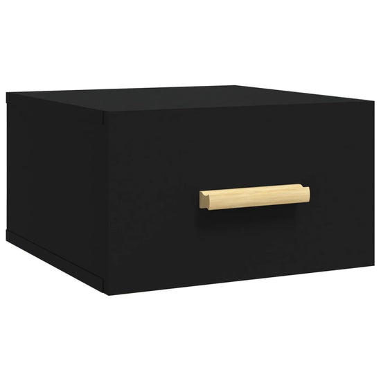 Nachtkastjes 2 st wandgemonteerd 35x35x20 cm zwart MeubelReus