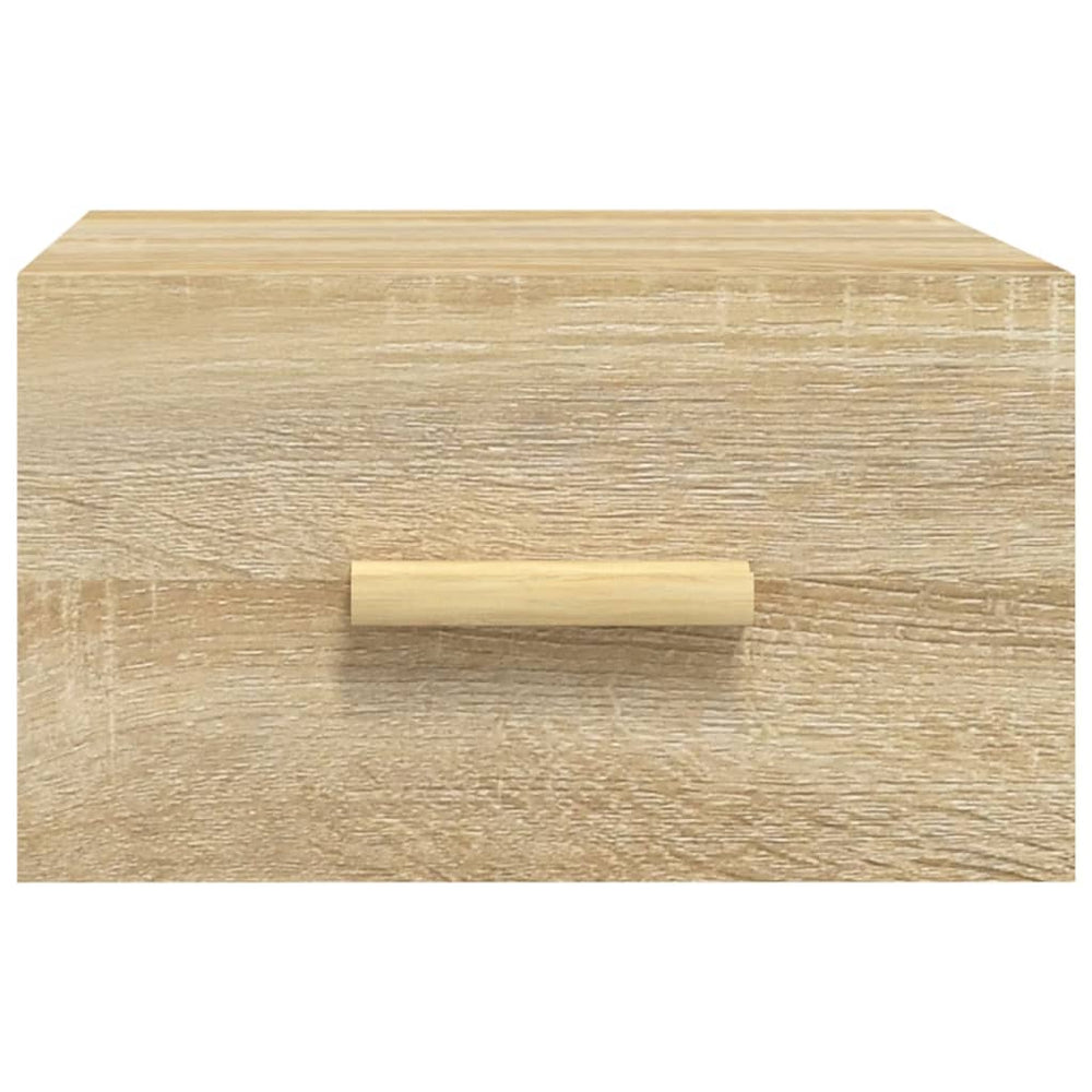 Nachtkastjes 2 st wandgemonteerd 35x35x20 cm sonoma eikenkleur MeubelReus