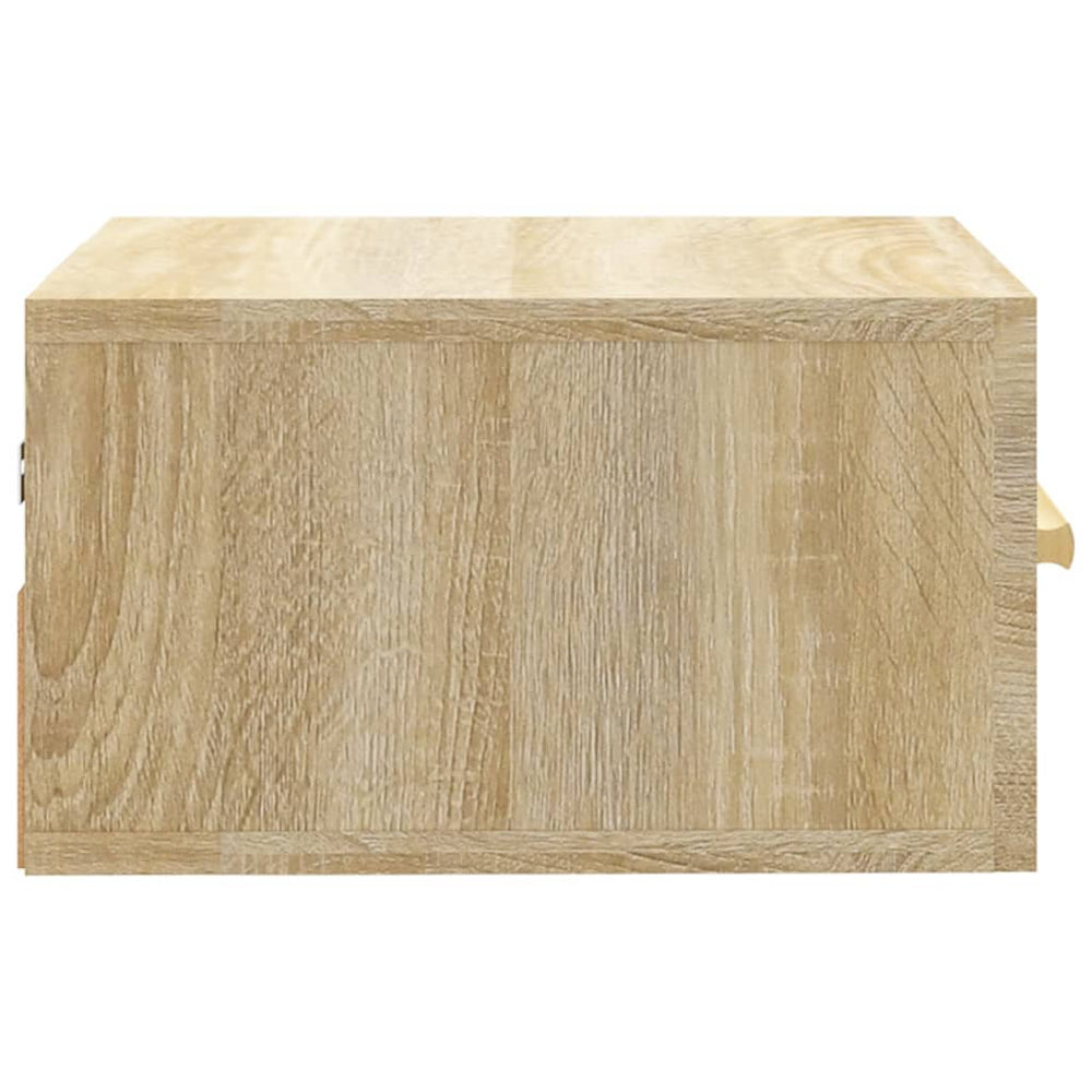 Nachtkastjes 2 st wandgemonteerd 35x35x20 cm sonoma eikenkleur MeubelReus