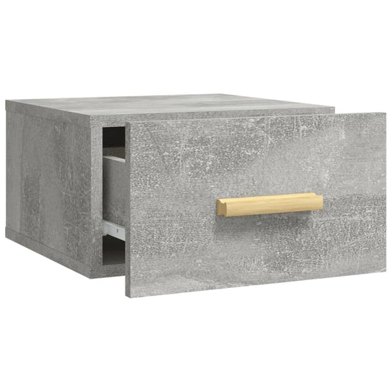 Nachtkastjes 2 st wandgemonteerd 35x35x20 cm betongrijs MeubelReus