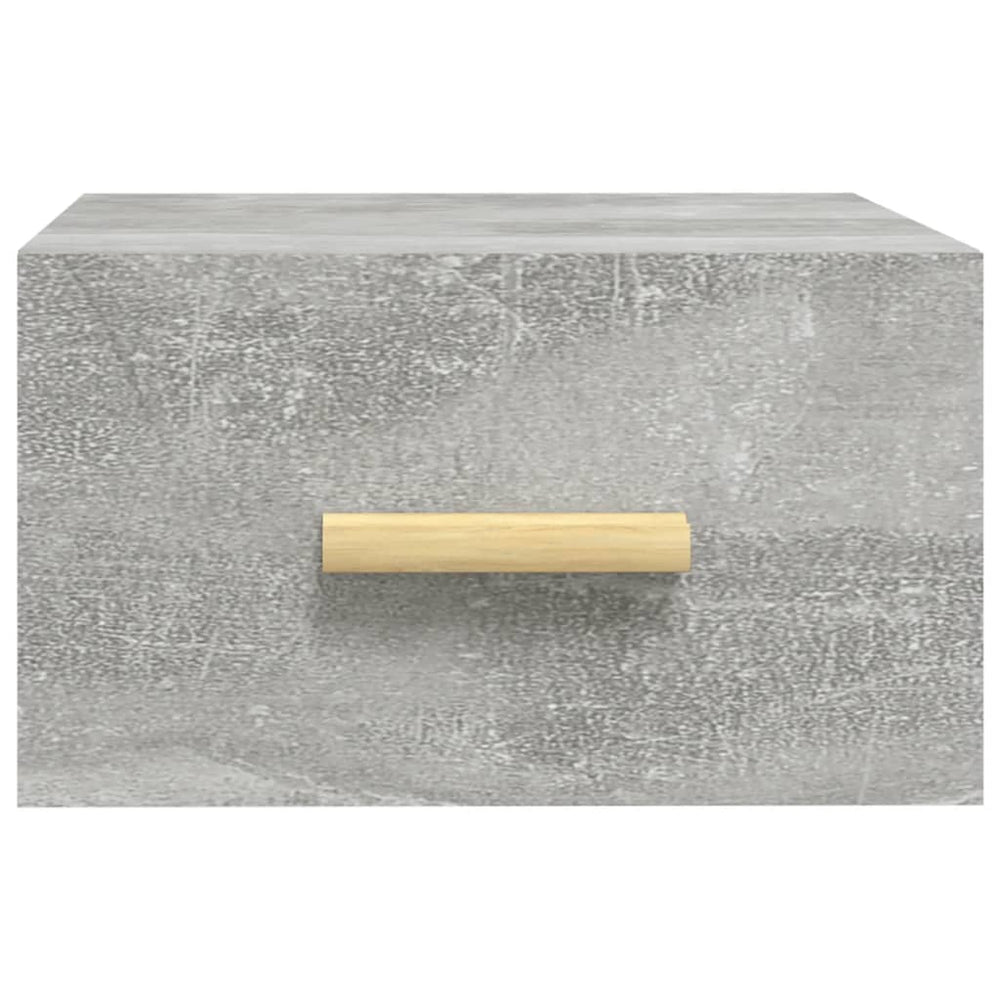 Nachtkastjes 2 st wandgemonteerd 35x35x20 cm betongrijs MeubelReus