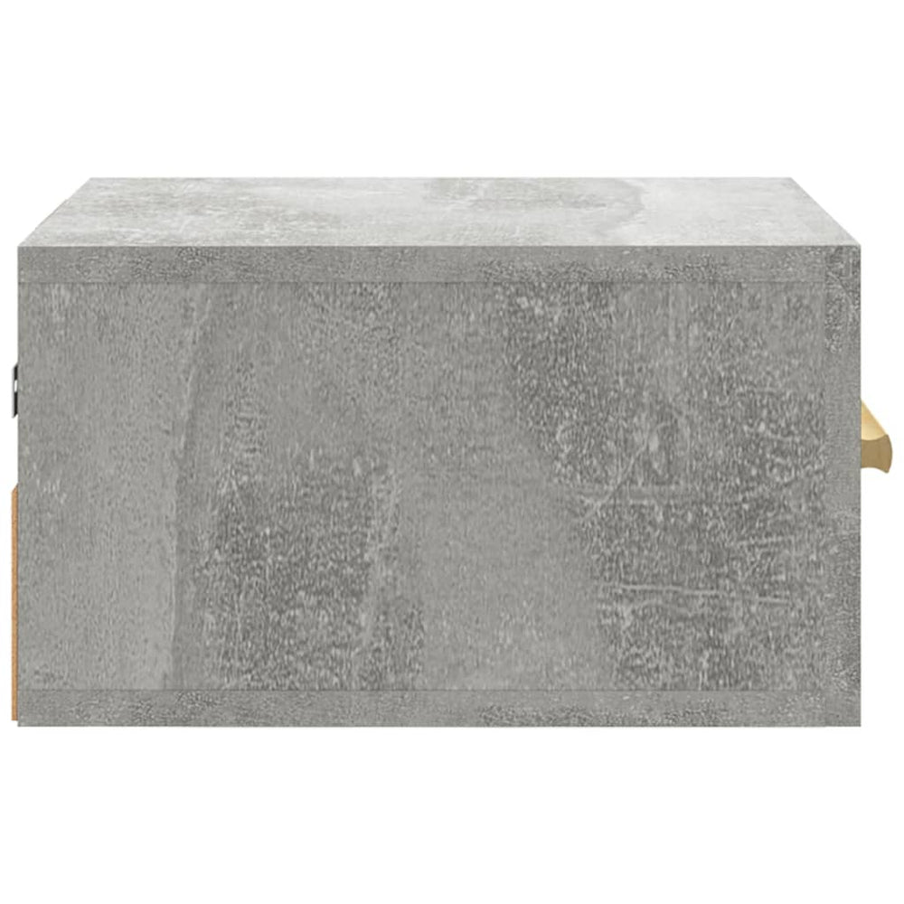 Nachtkastjes 2 st wandgemonteerd 35x35x20 cm betongrijs MeubelReus