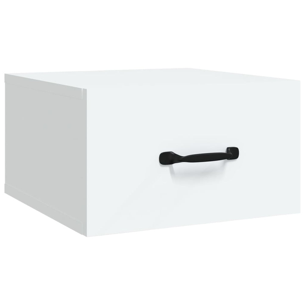 Nachtkastjes 2 st wandgemonteerd 35x35x20 cm wit MeubelReus