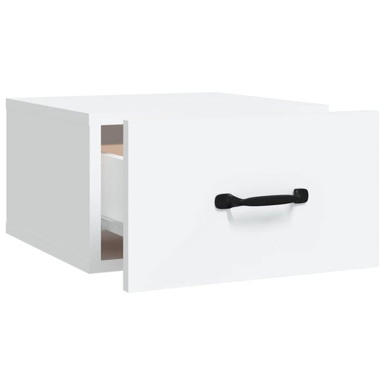Nachtkastjes 2 st wandgemonteerd 35x35x20 cm wit MeubelReus