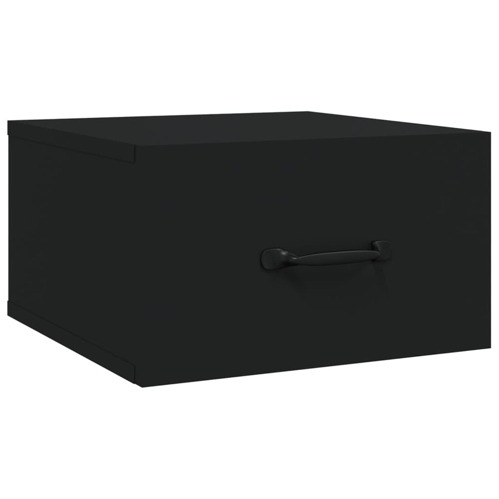 Nachtkastjes 2 st wandgemonteerd 35x35x20 cm zwart MeubelReus
