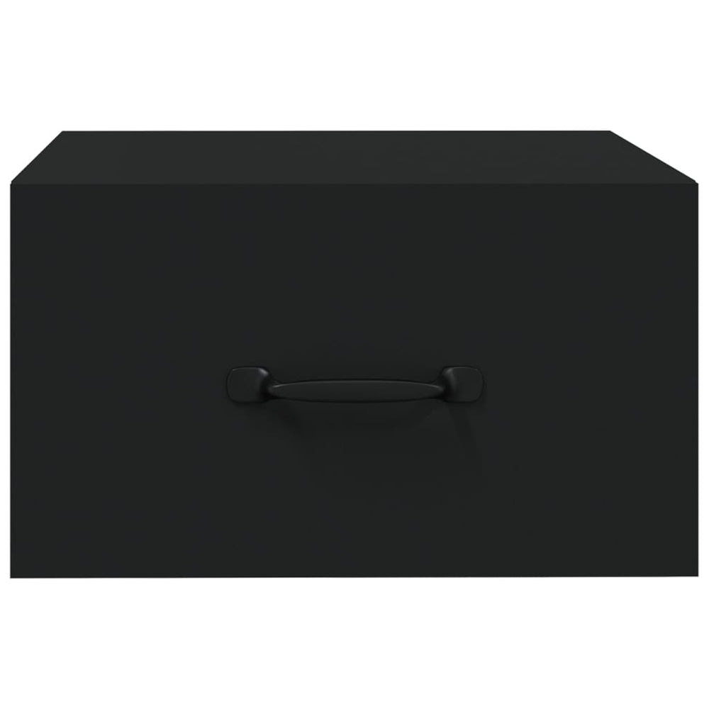 Nachtkastjes 2 st wandgemonteerd 35x35x20 cm zwart MeubelReus