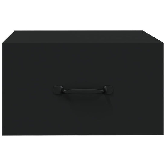 Nachtkastjes 2 st wandgemonteerd 35x35x20 cm zwart MeubelReus