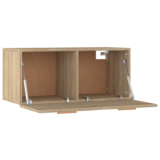 Wandkast 80x35x36,5 cm bewerkt hout sonoma eikenkleurig MeubelReus
