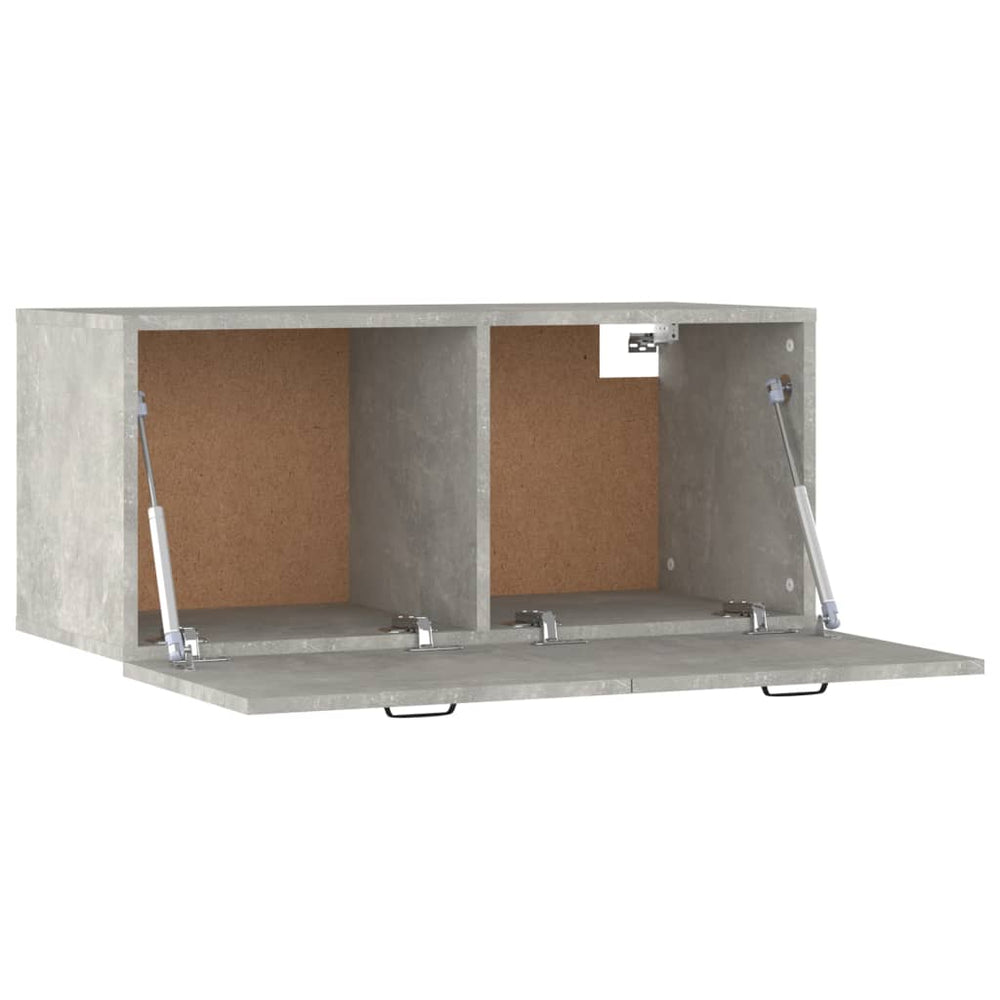 Wandkast 80x35x36,5 cm bewerkt hout betongrijs MeubelReus