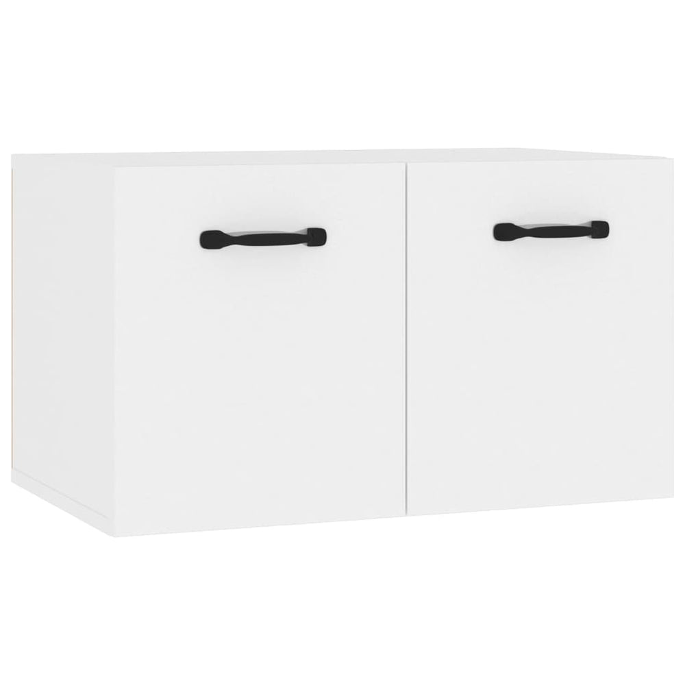 Wandkast 80x35x36,5 cm bewerkt hout hoogglans wit MeubelReus