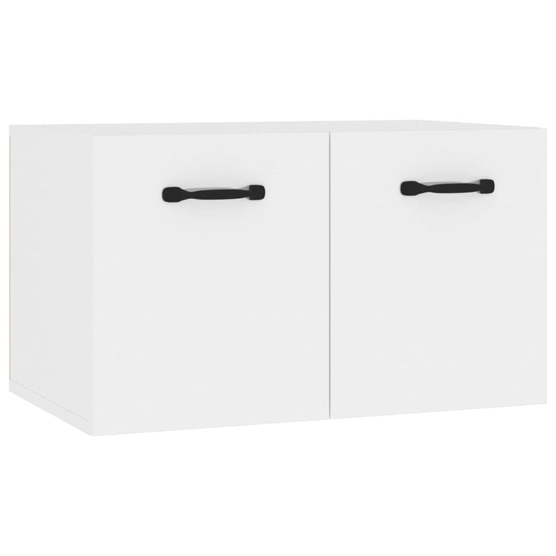 Wandkast 80x35x36,5 cm bewerkt hout hoogglans wit MeubelReus