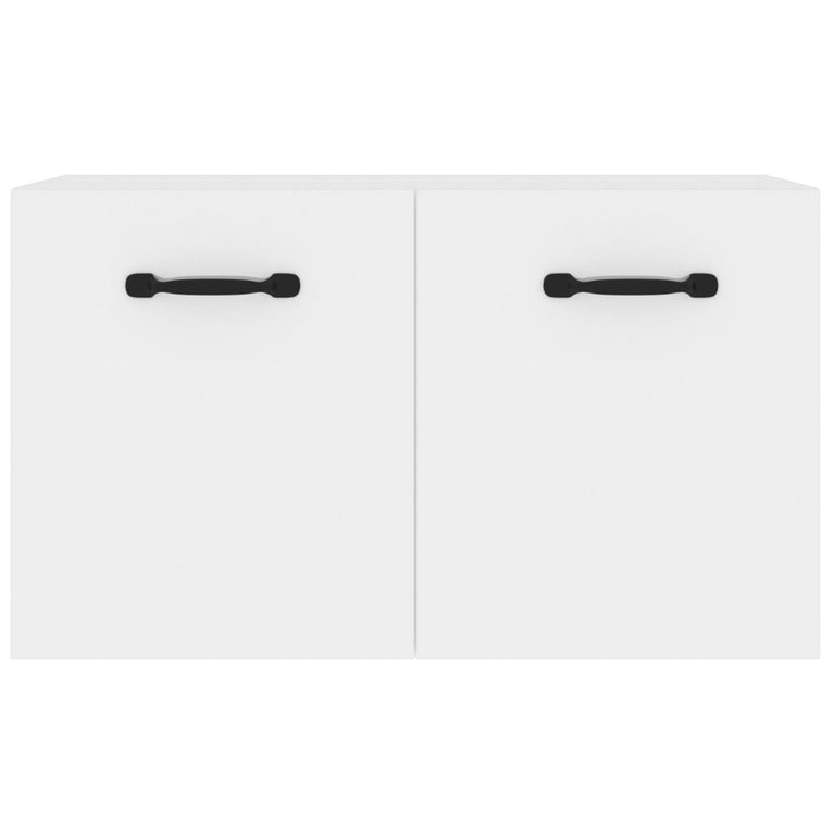 Wandkast 80x35x36,5 cm bewerkt hout hoogglans wit MeubelReus