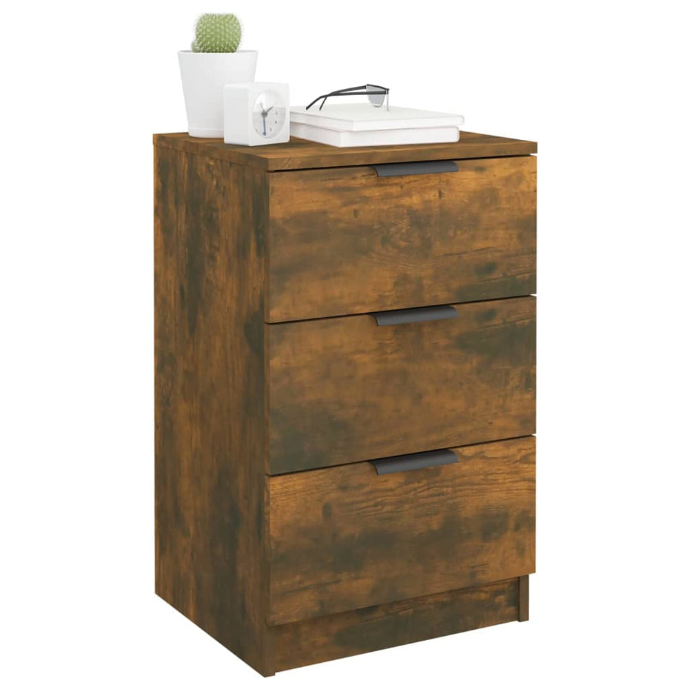Nachtkastjes 2 st 40x36x65 cm gerookt eikenkleurig MeubelReus