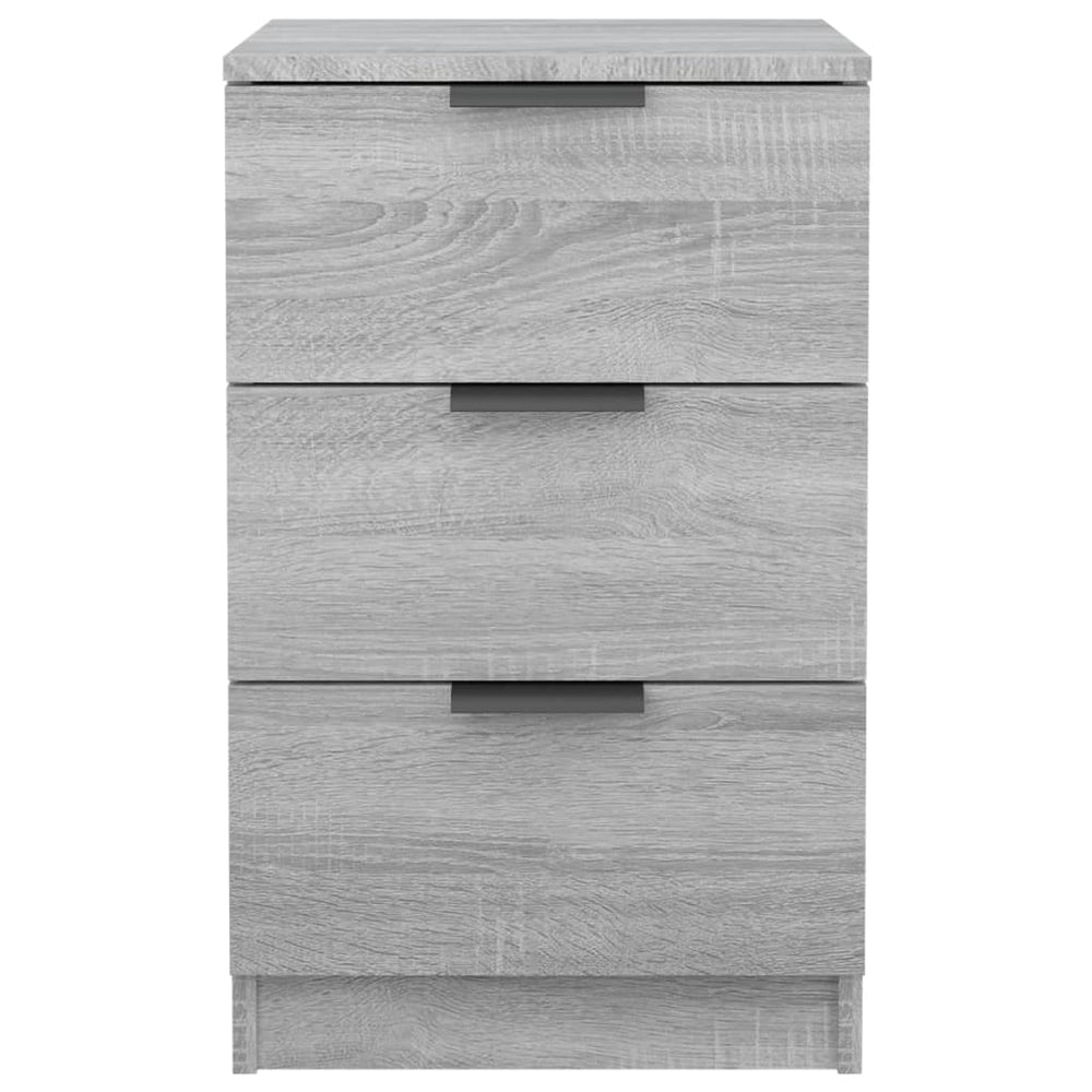 Nachtkastje 40x36x65 cm grijs sonoma eikenkleurig MeubelReus