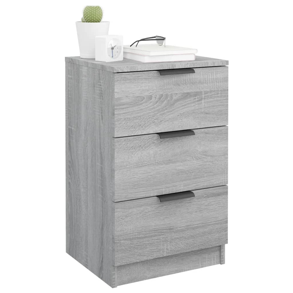 Nachtkastjes 2 st 40x36x65 cm grijs sonoma eikenkleurig MeubelReus