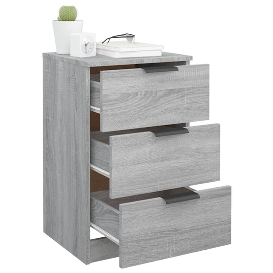 Nachtkastjes 2 st 40x36x65 cm grijs sonoma eikenkleurig MeubelReus