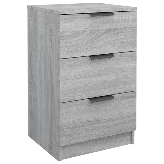 Nachtkastjes 2 st 40x36x65 cm grijs sonoma eikenkleurig MeubelReus