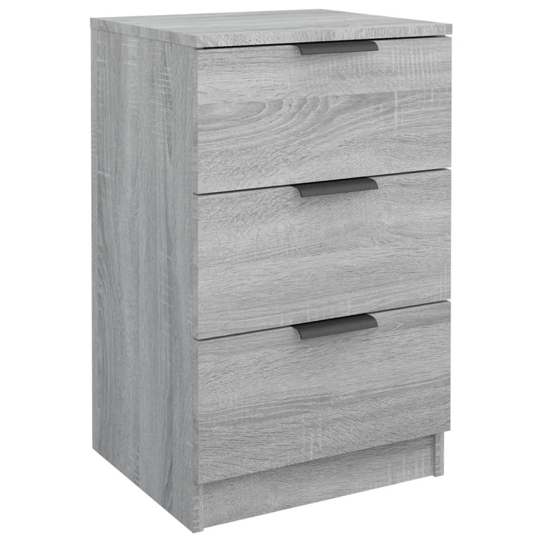 Nachtkastjes 2 st 40x36x65 cm grijs sonoma eikenkleurig MeubelReus