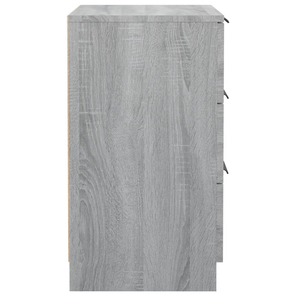 Nachtkastjes 2 st 40x36x65 cm grijs sonoma eikenkleurig MeubelReus